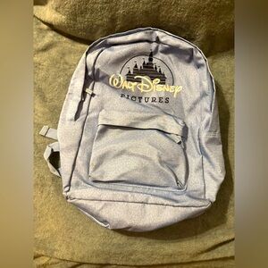 NWOT Walt Disney Pictures Back bac Blue Embroidered 80's  Logo Disneyland Castle